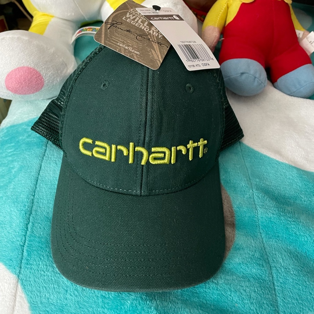 Green Carhartt hat
